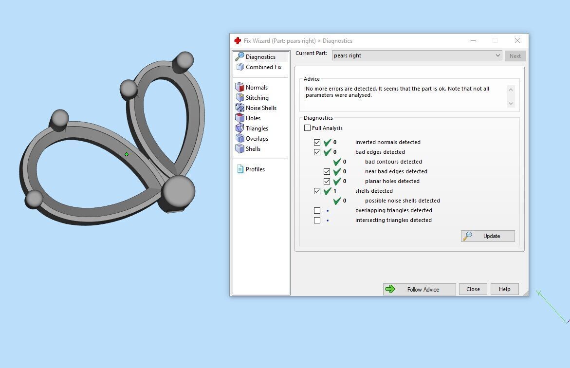 Heart Paved Earring stud With pear cutted diamond 3D print model_23