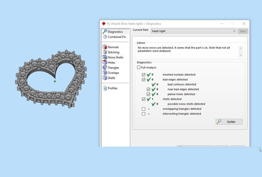 Heart Paved Earring stud With pear cutted diamond 3D print model_21