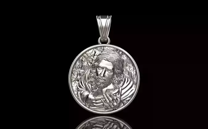 Jesus face pendant model 1071