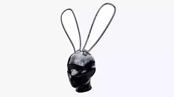 Latex Bunny Hat MAX Low-poly 3D model