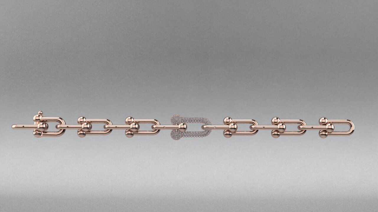 Tiffany Bracelet 3D print model_4