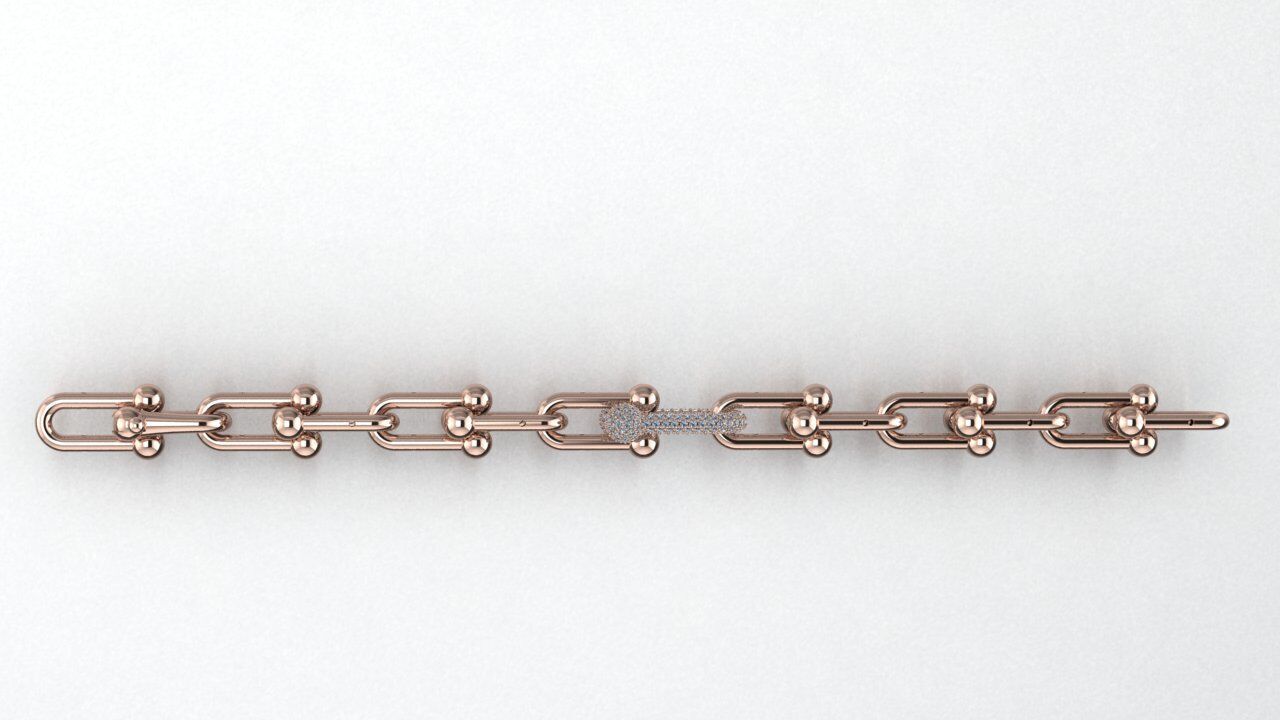 Tiffany Bracelet 3D print model_1