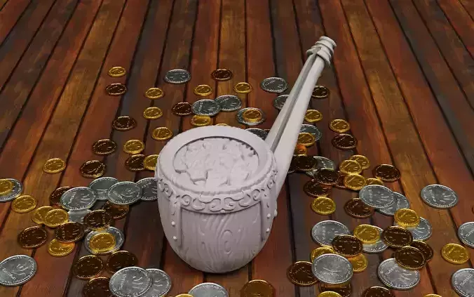 Hobbit pipe money box