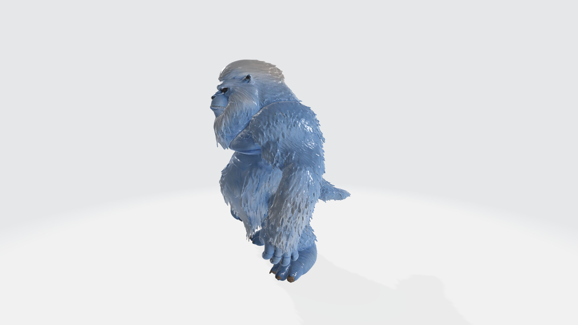Huge Yeti Tibetian Mythology High Poly 3D model_2
