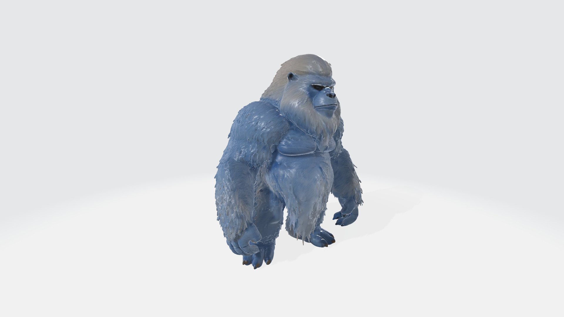 Huge Yeti Tibetian Mythology High Poly 3D model_6