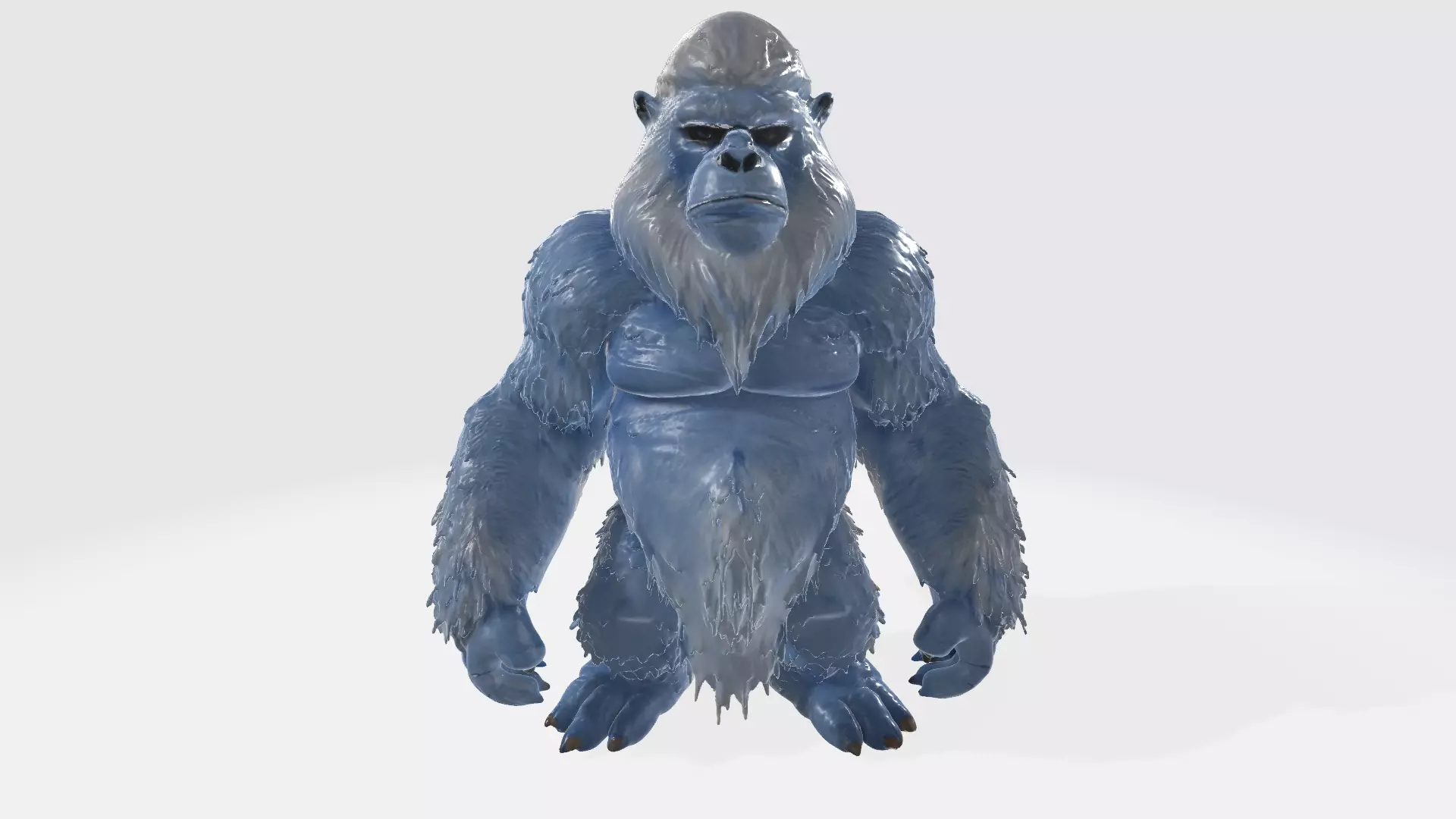 Huge Yeti Tibetian Mythology High Poly 3D model_0