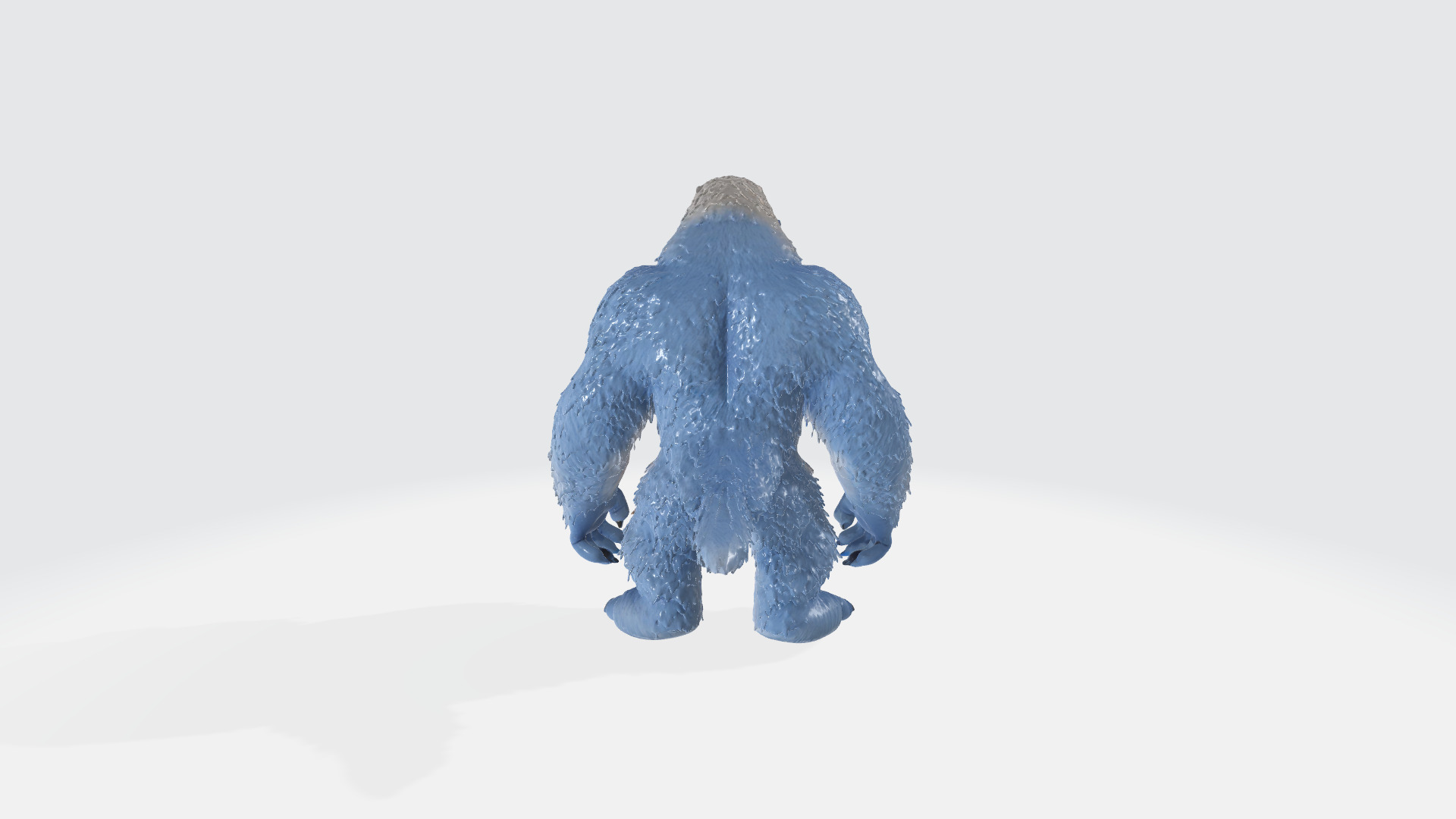 Huge Yeti Tibetian Mythology High Poly 3D model_4