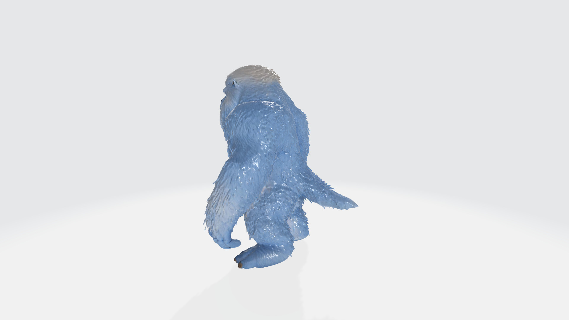 Huge Yeti Tibetian Mythology High Poly 3D model_3