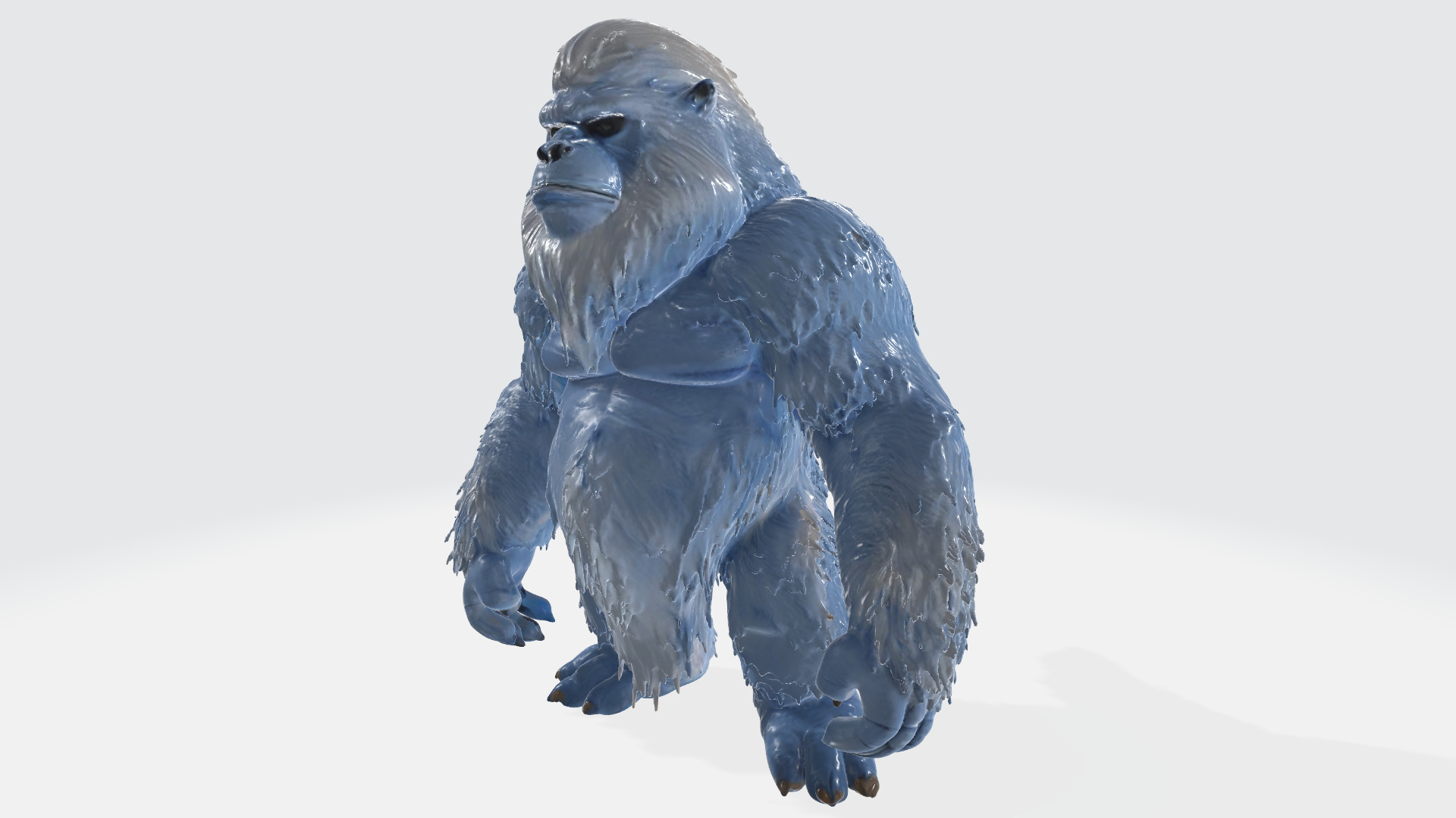 Huge Yeti Tibetian Mythology High Poly 3D model_1