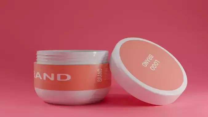 Cosmetic Jar Container Model