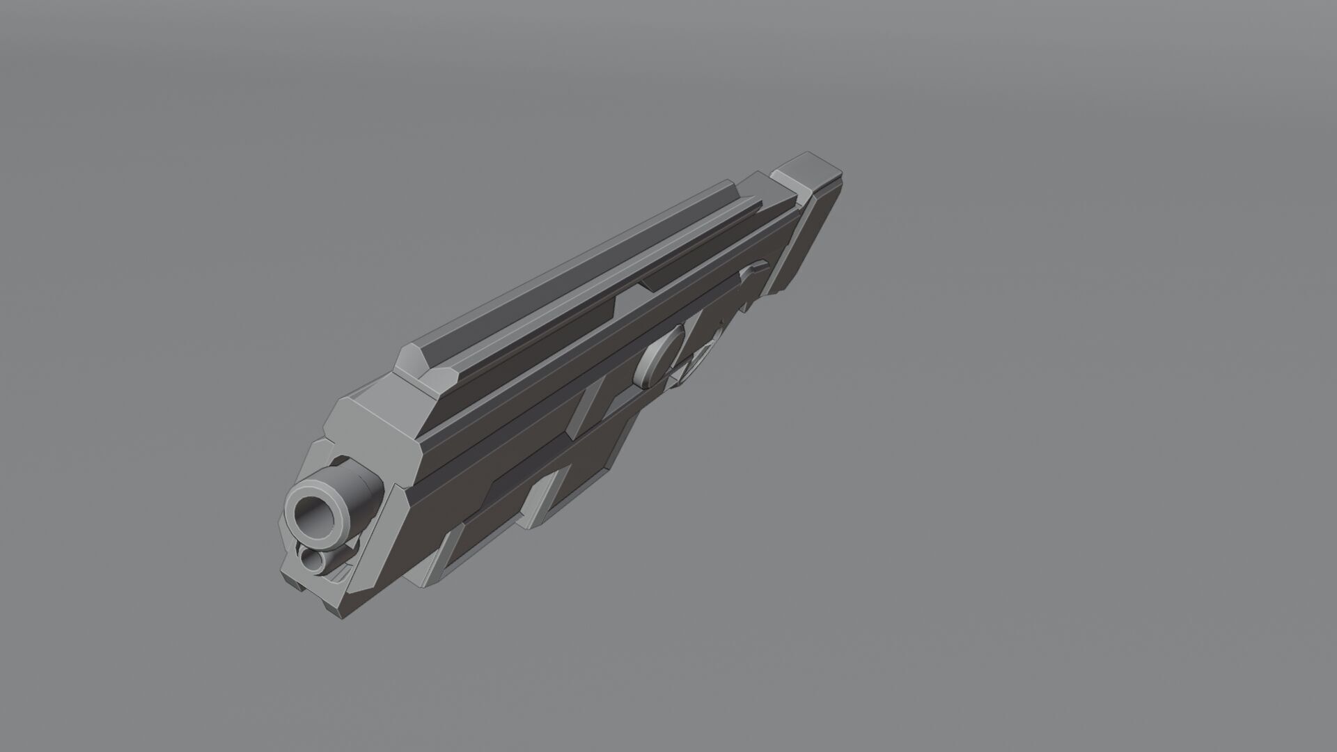 Stylized Sci-Fi Rifle Low-poly 3D model_13