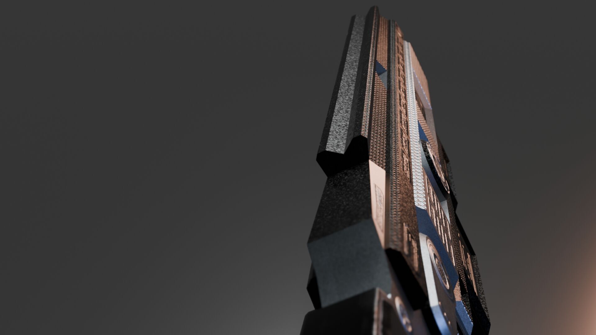 Stylized Sci-Fi Rifle Low-poly 3D model_9