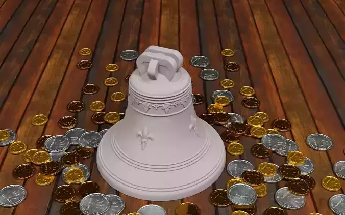 Christmas bell money box 3D print model