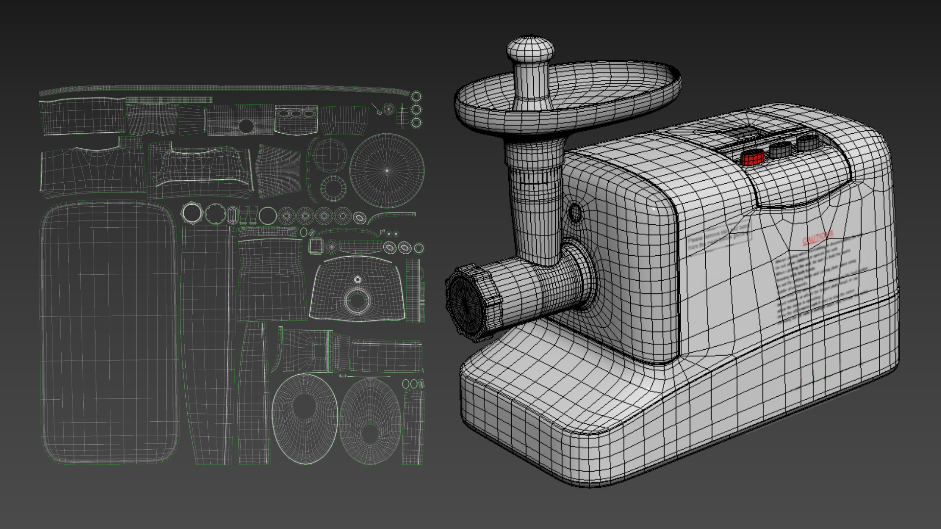Grinder 3D model_2