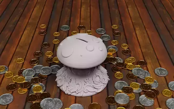 Mushroom money box