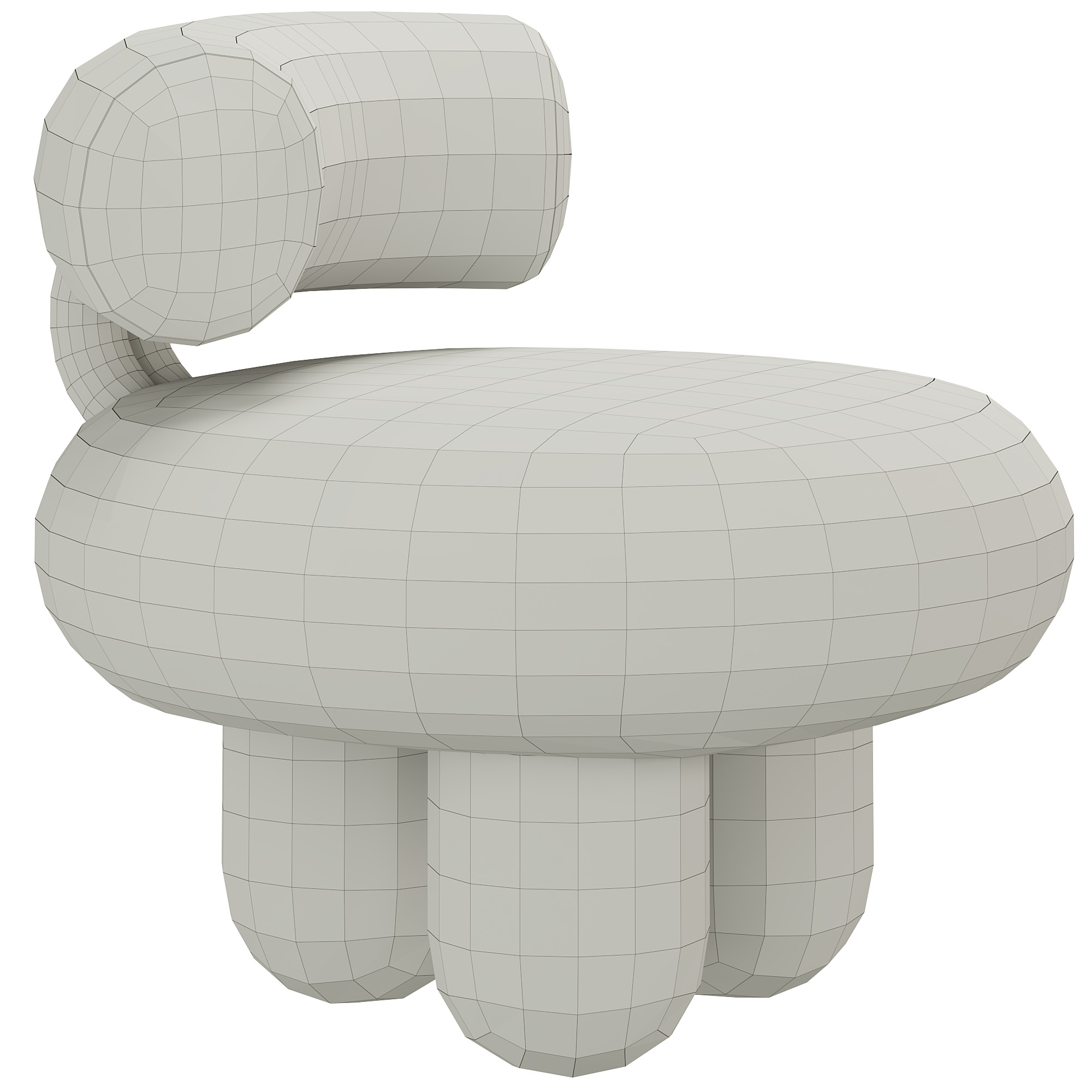 Bling bling chair 3D model_9