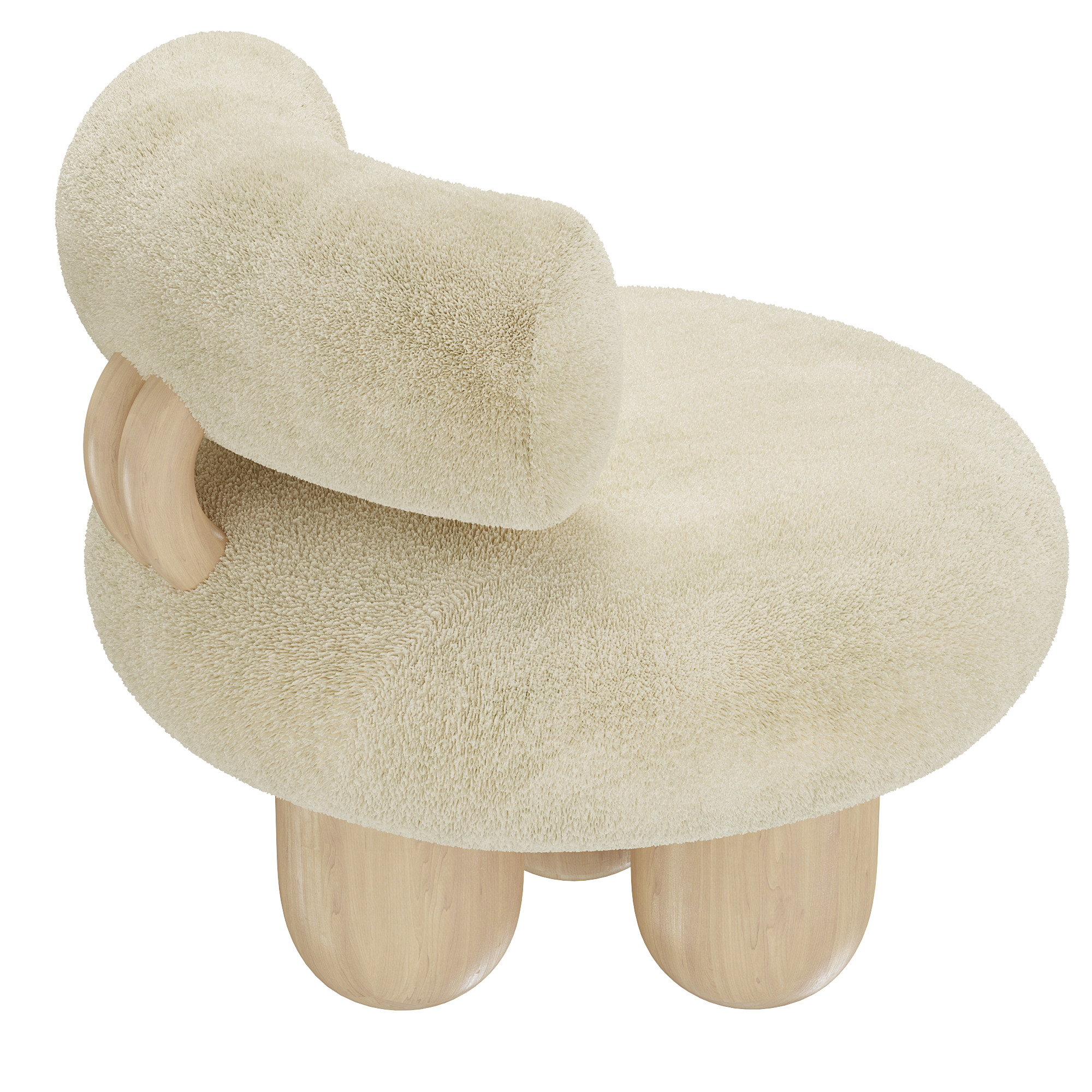 Bling bling chair 3D model_7