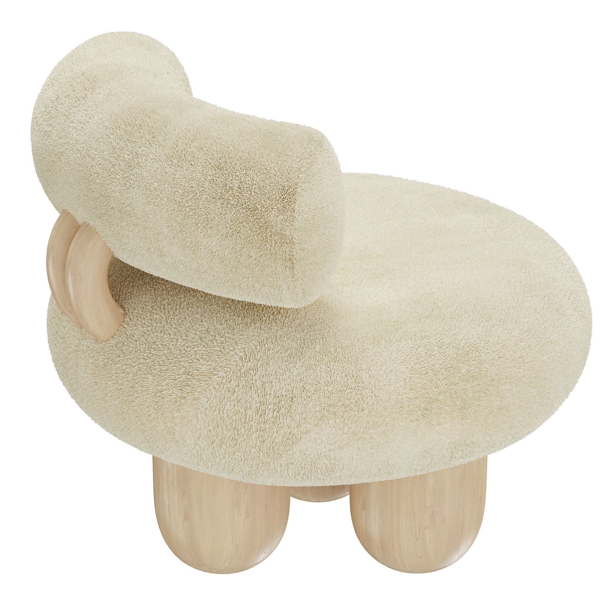 Bling bling chair 3D model_2