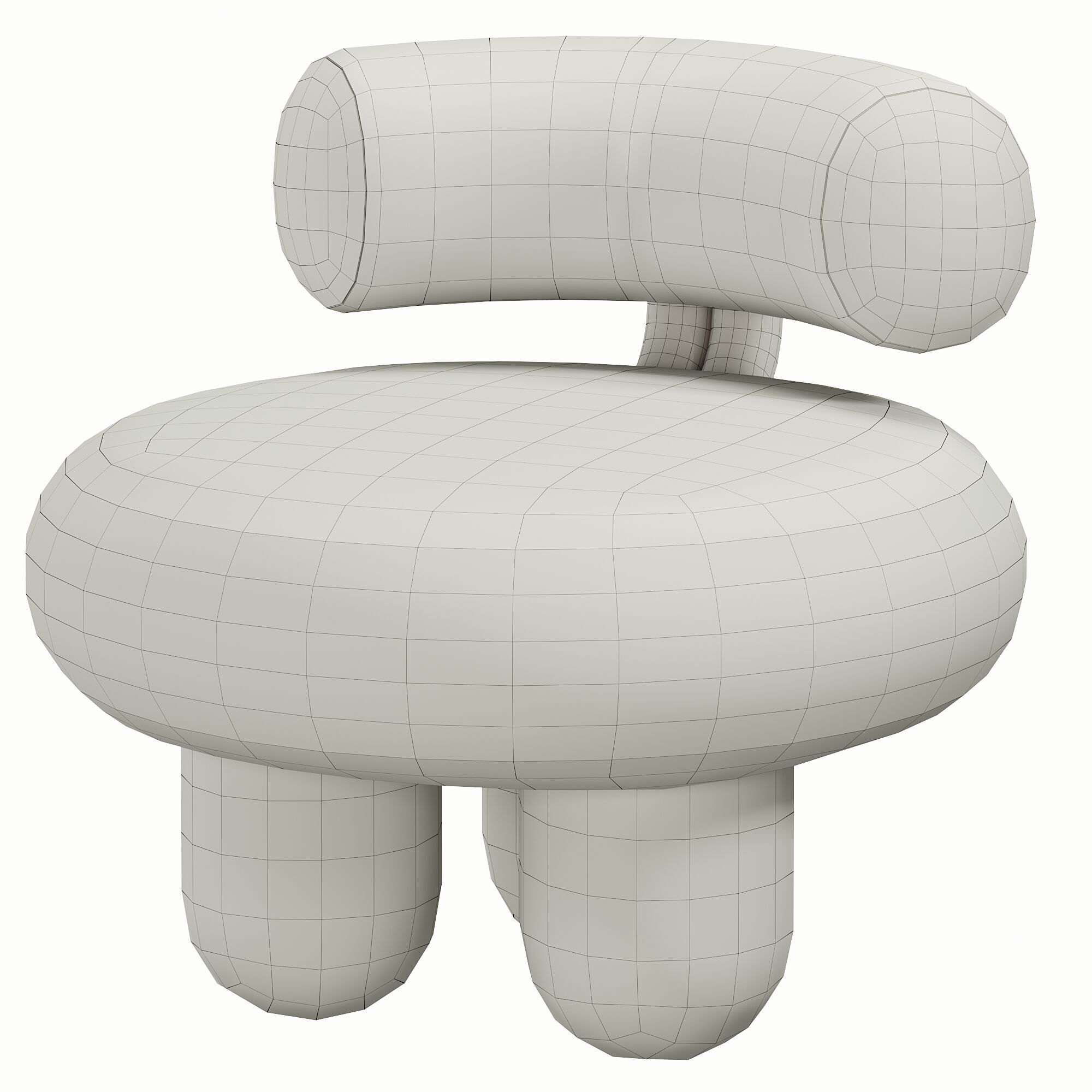 Bling bling chair 3D model_8