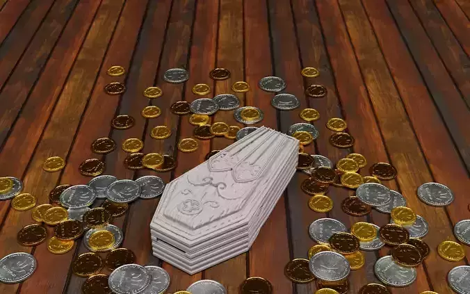 Horror coffin money box