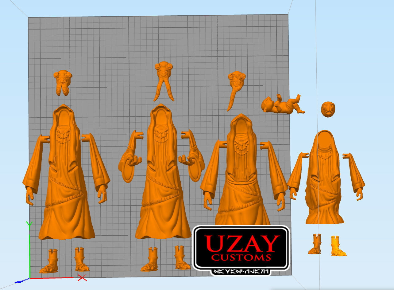 star wars the AKI AKI full set  episode 9 3D print model 3D print model_1