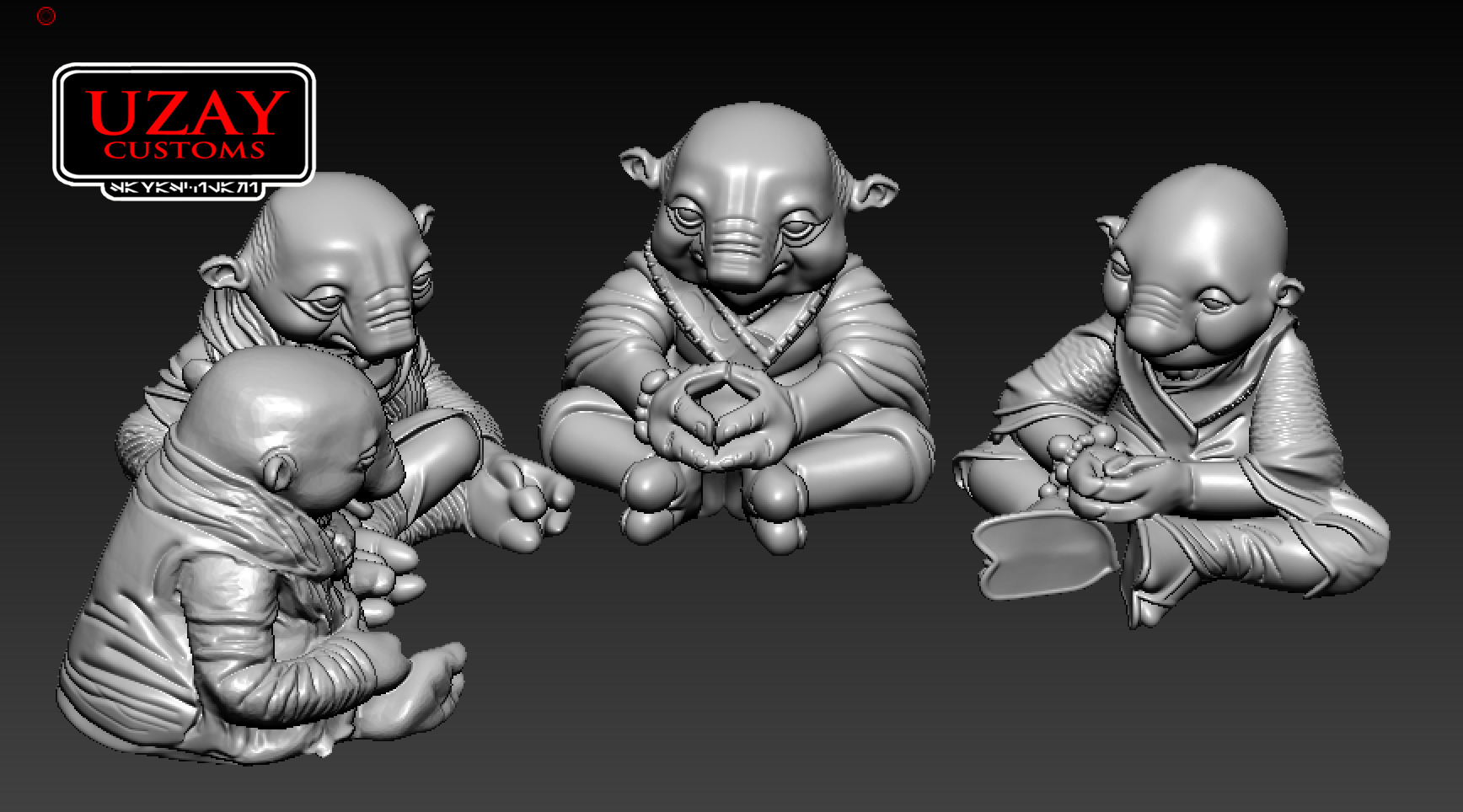 star wars the AKI AKI full set  episode 9 3D print model 3D print model_5