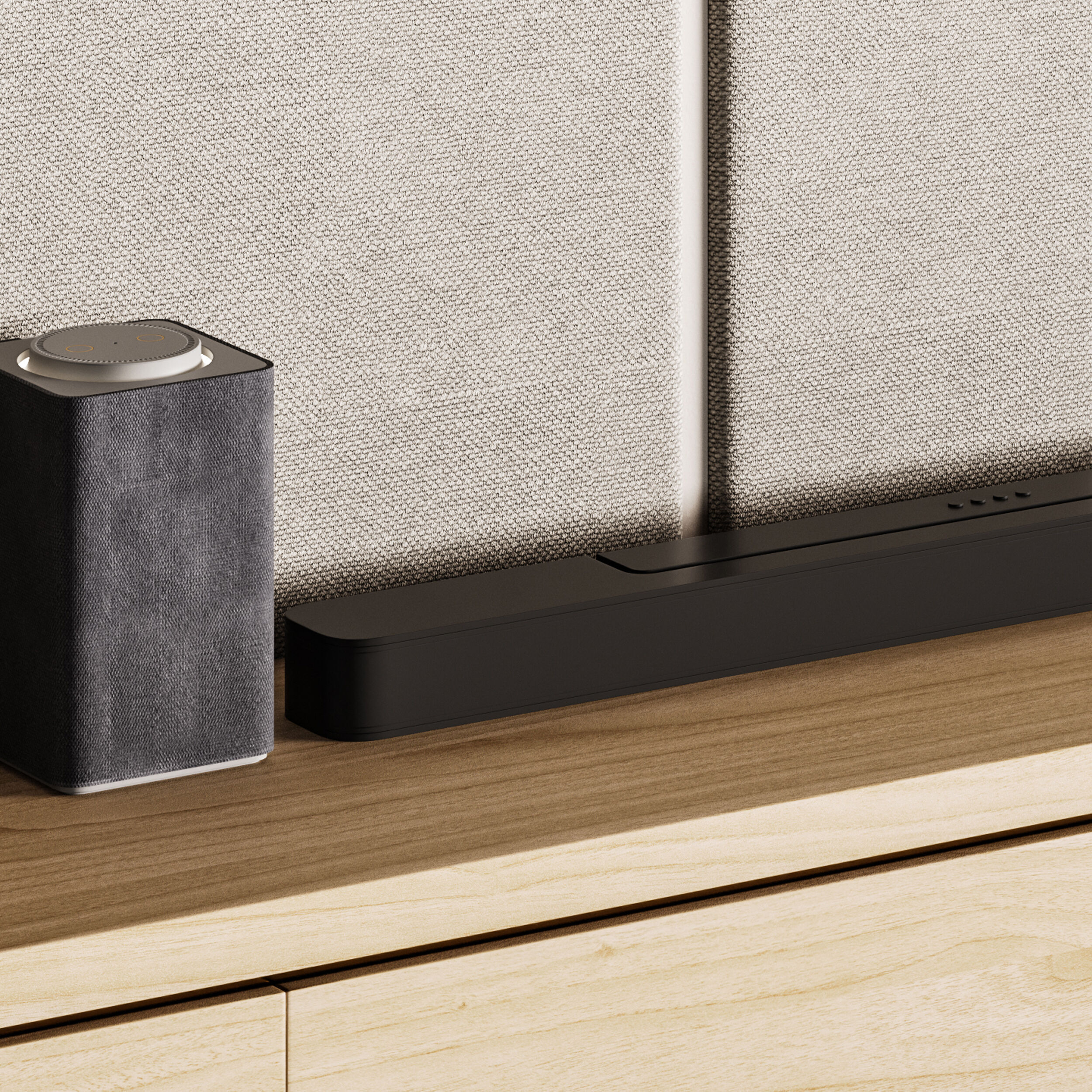 Modern TV Wall 031 3D model_3