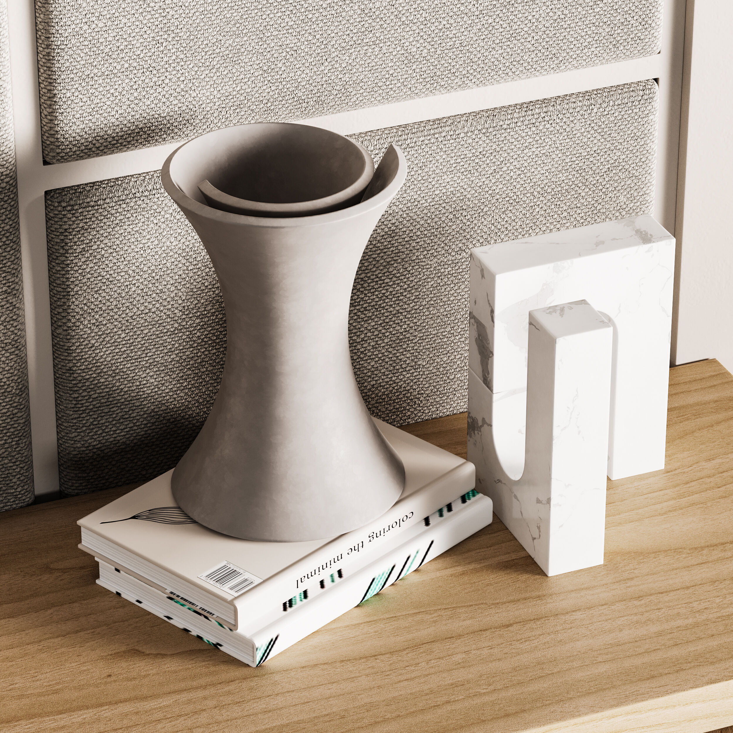 Modern TV Wall 031 3D model_4