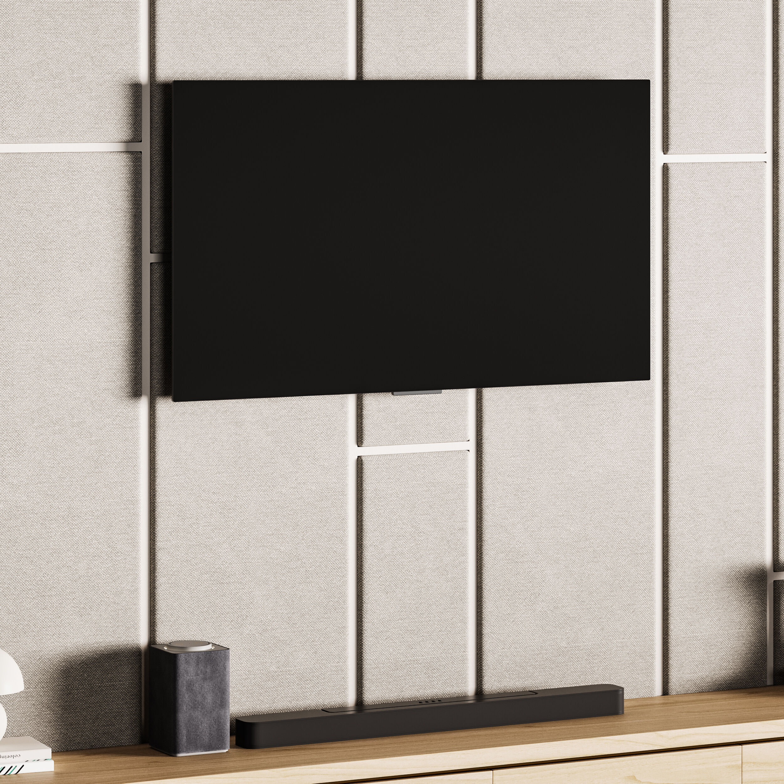 Modern TV Wall 031 3D model_9