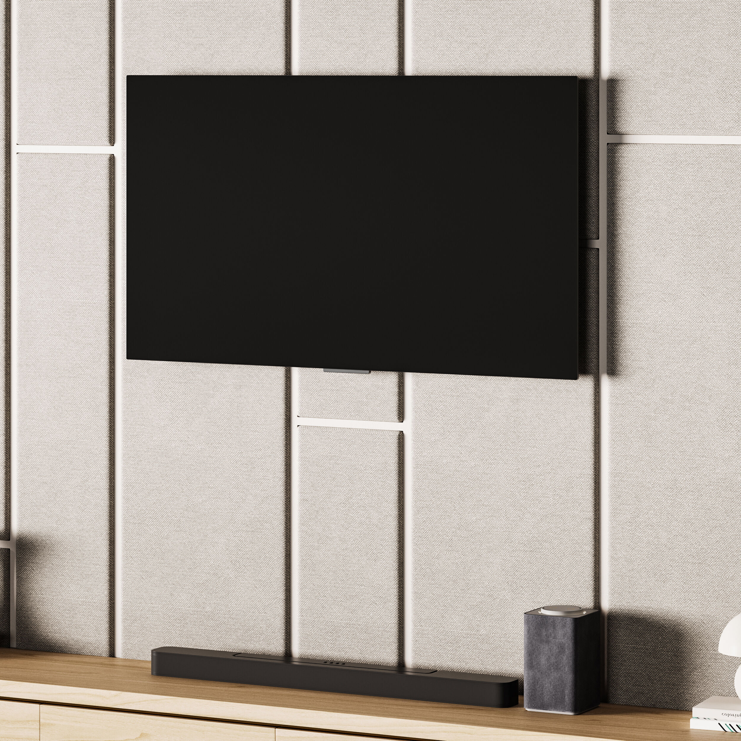 Modern TV Wall 031 3D model_12