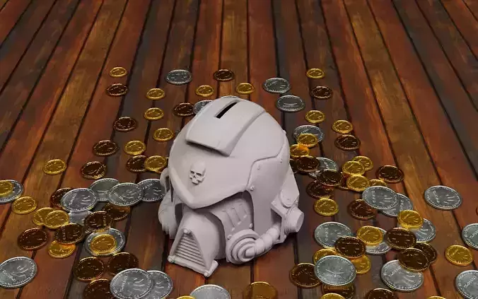 Space helmet money box