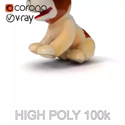 Cute Plush Dog Model Pack for Animation and Games