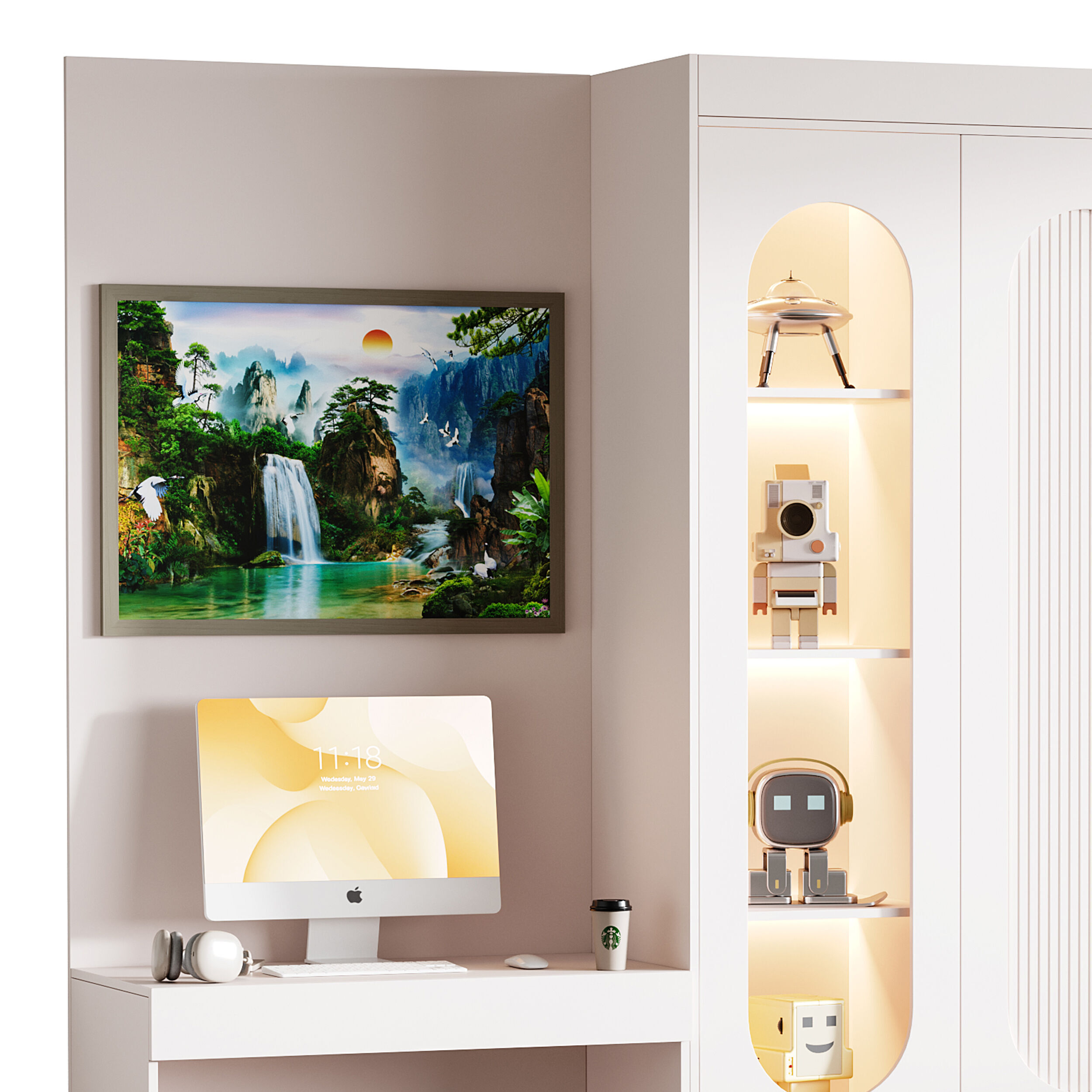 Modern Workplace 111 3D model_11