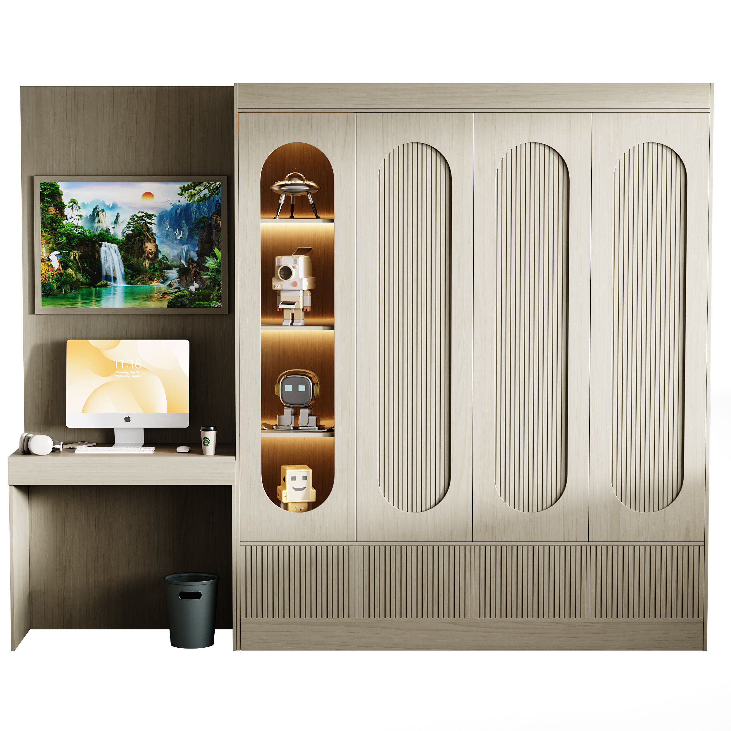 Modern Workplace 111 3D model_1