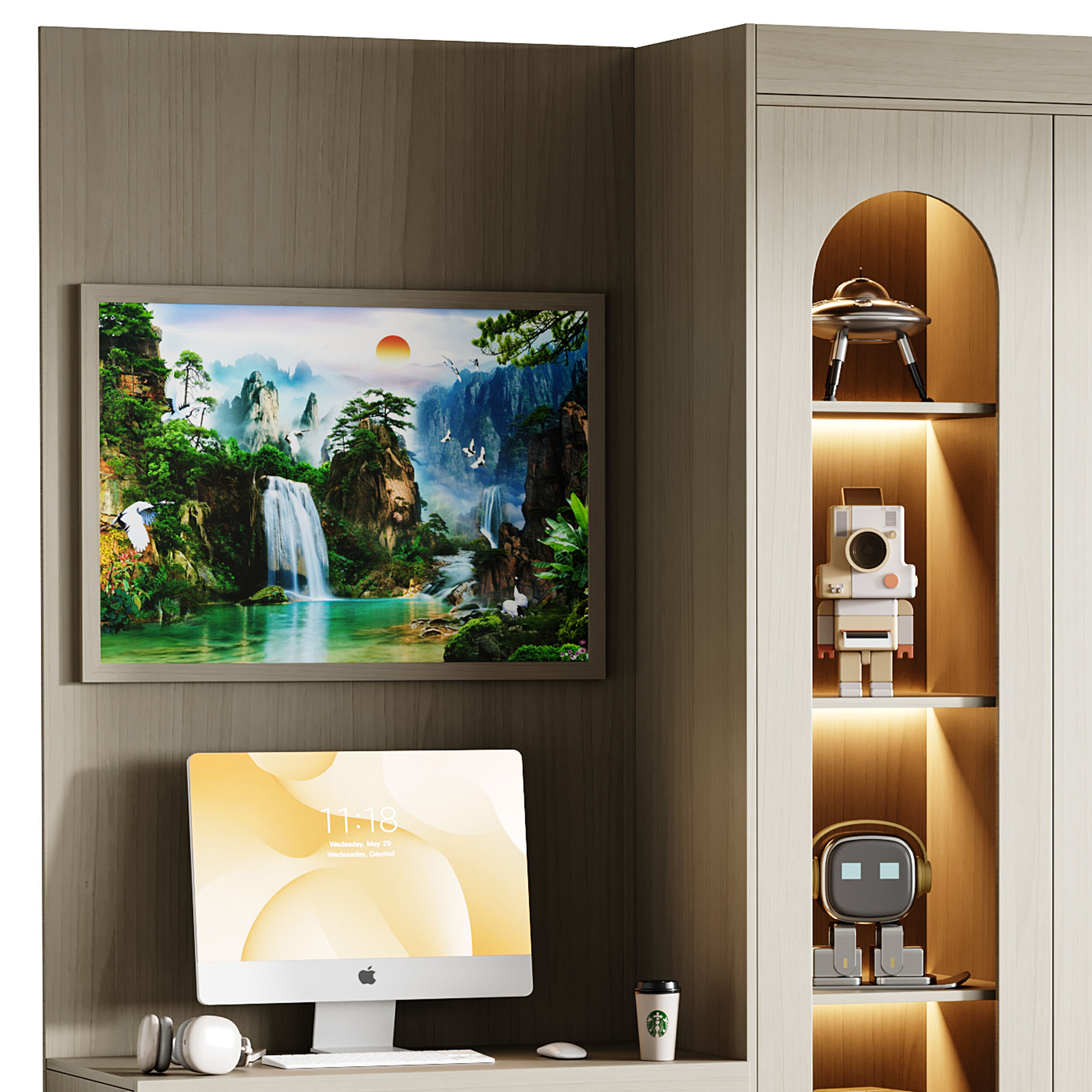 Modern Workplace 111 3D model_9