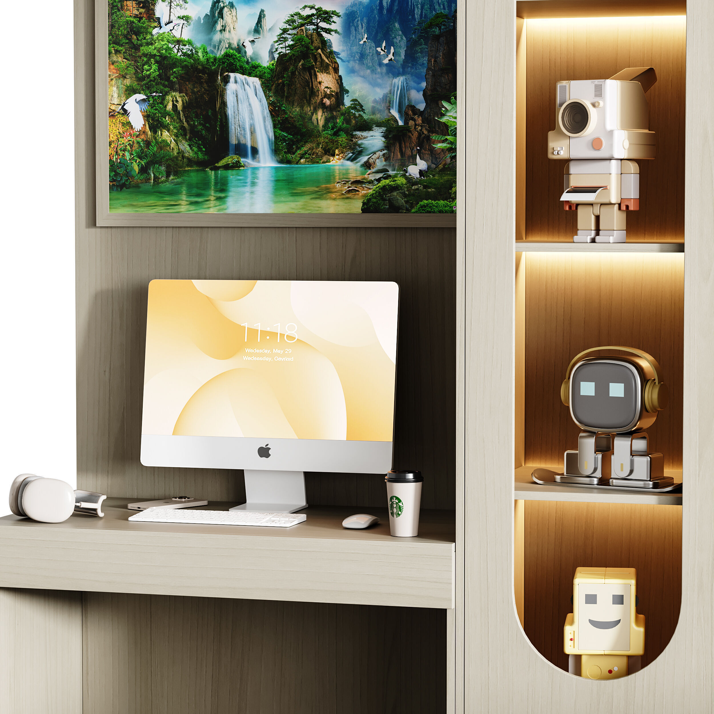 Modern Workplace 111 3D model_2