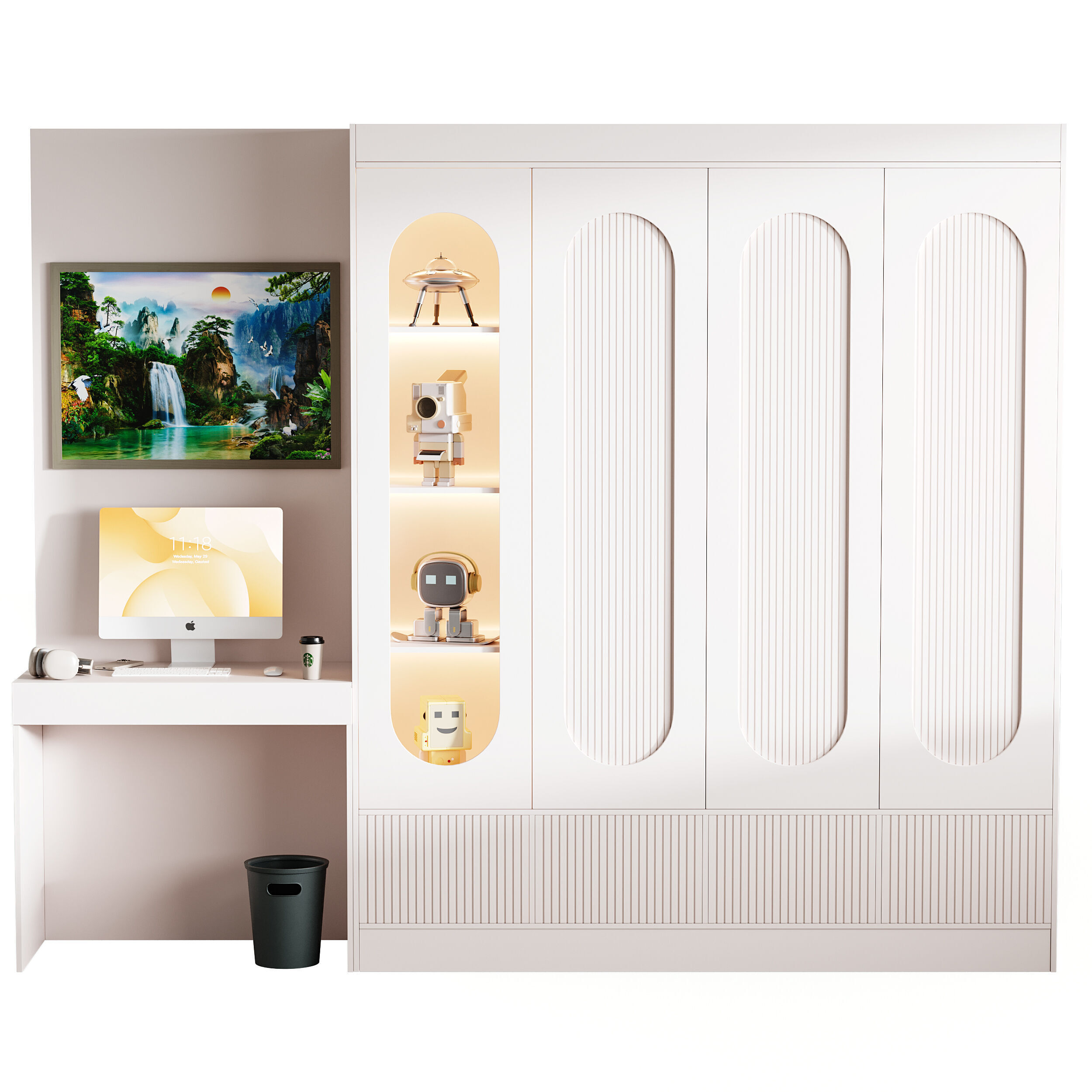 Modern Workplace 111 3D model_4