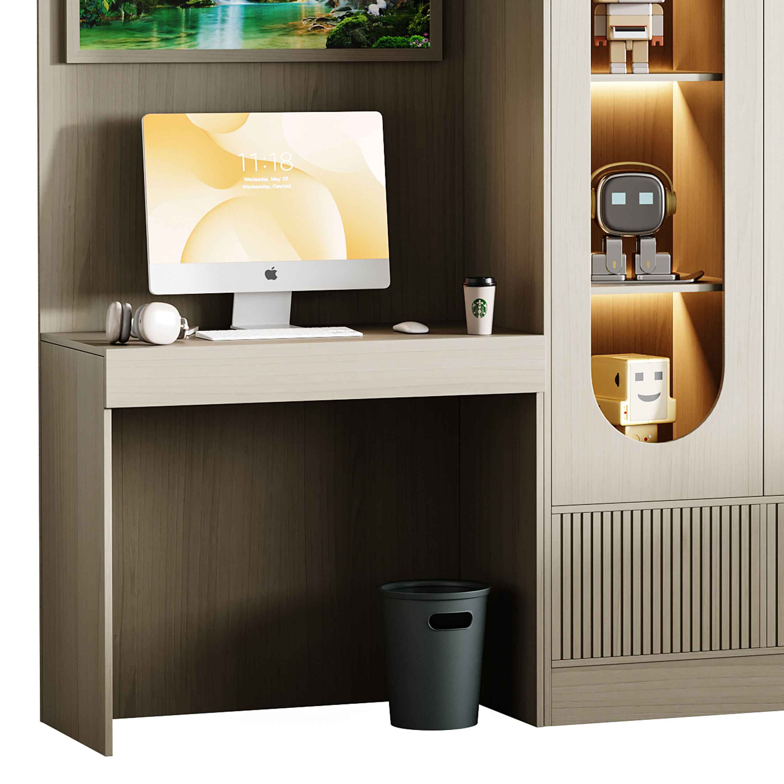 Modern Workplace 111 3D model_6