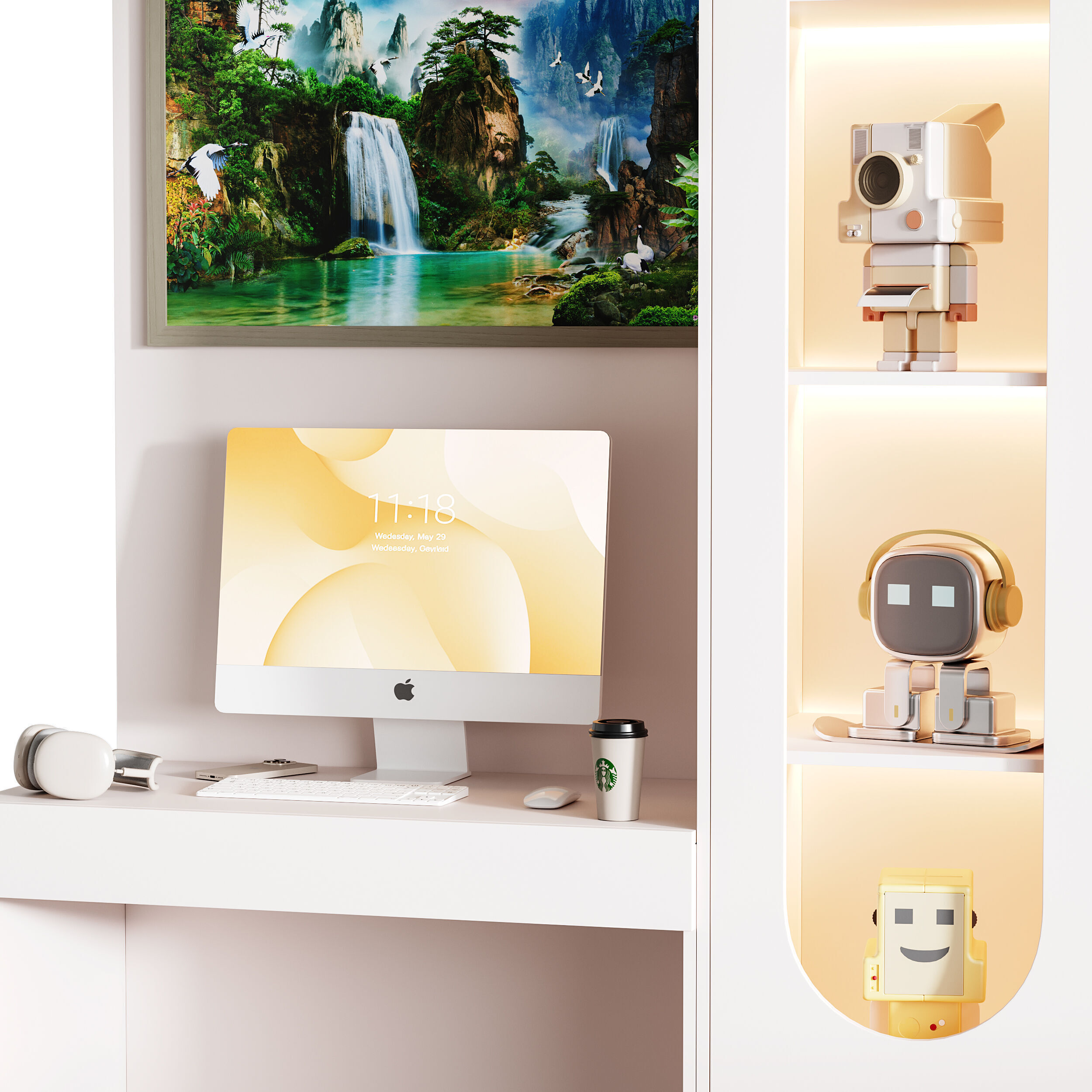 Modern Workplace 111 3D model_8