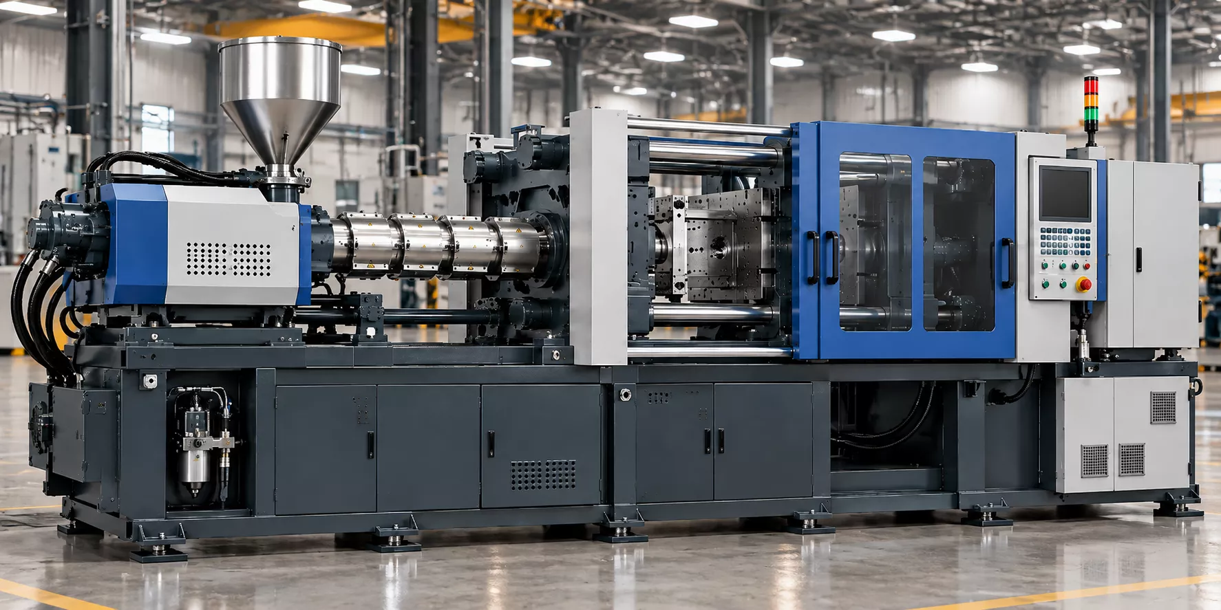 Horizontal Plastic Injection Molding Machine 3D model | CGTrader