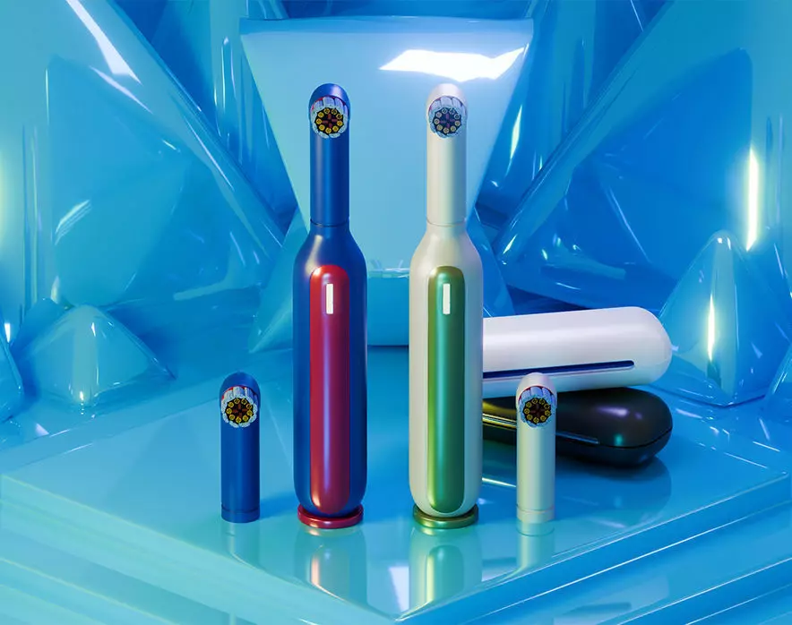 Futuristic Electric Toothbrush 3D Model Collection 3D model_0