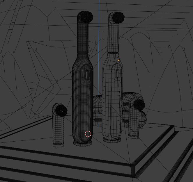 Futuristic Electric Toothbrush 3D Model Collection 3D model_5