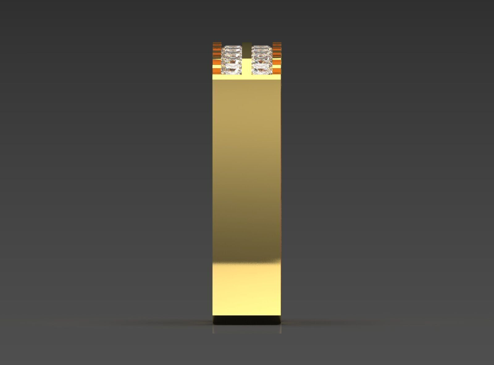 gemstone ring jr00146 3D print model_14