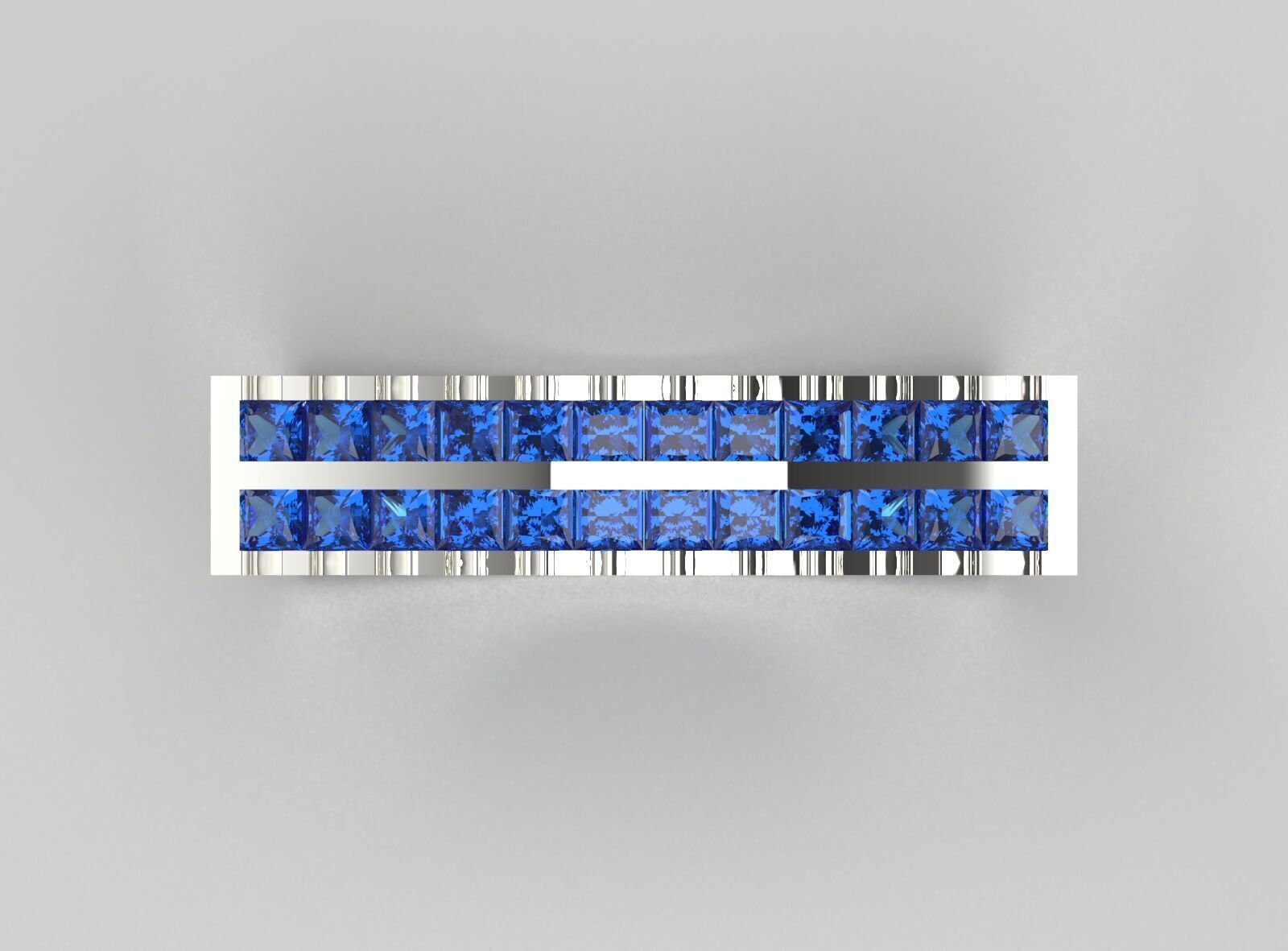 gemstone ring jr00146 3D print model_3