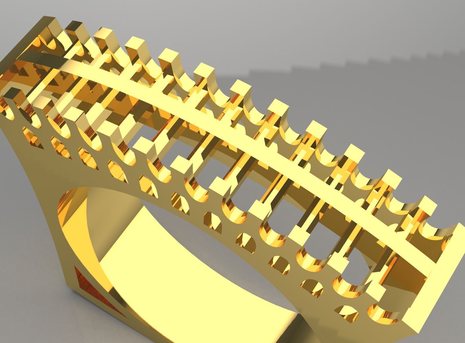 gemstone ring jr00146 3D print model_18