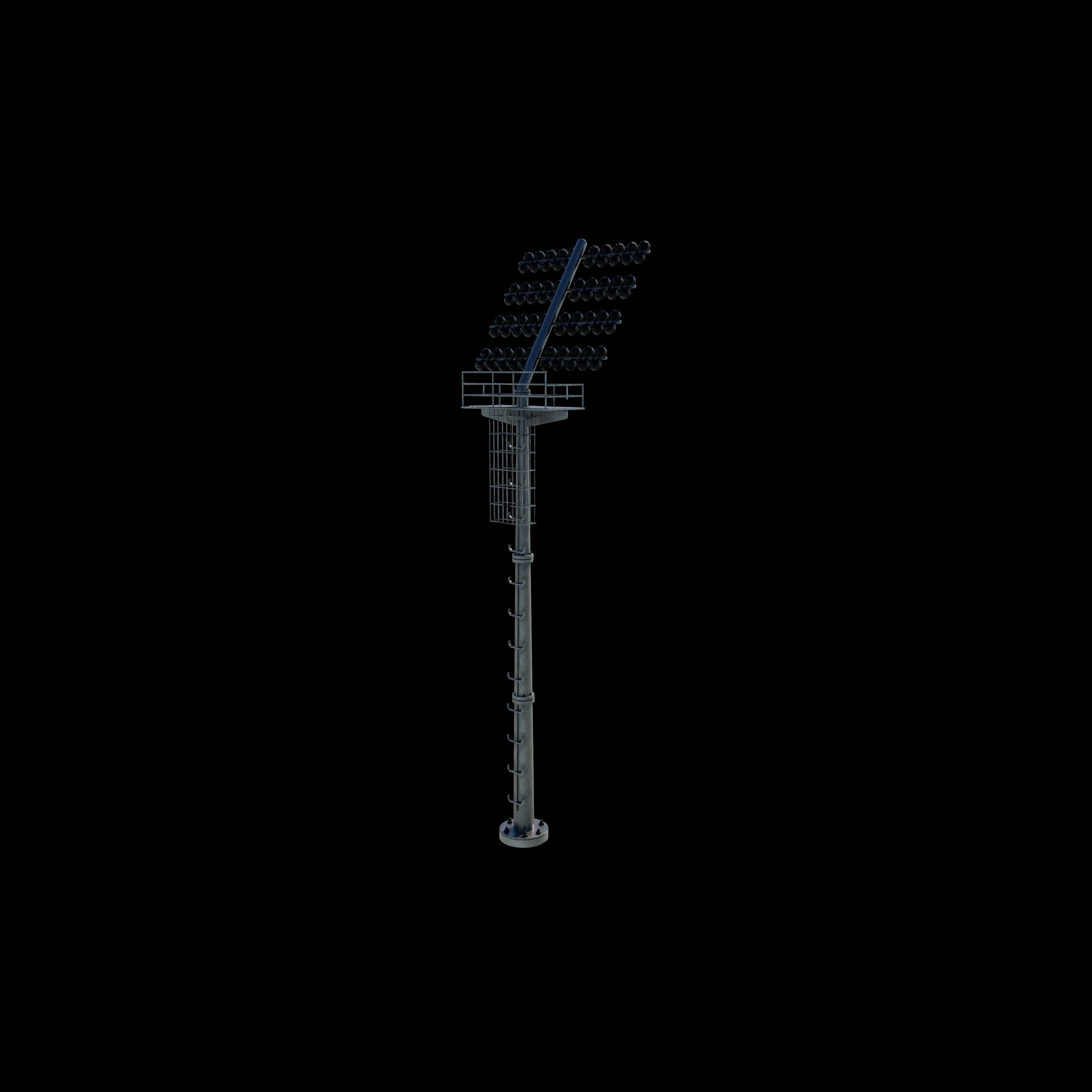 Stadium Light Tower  3D model_11
