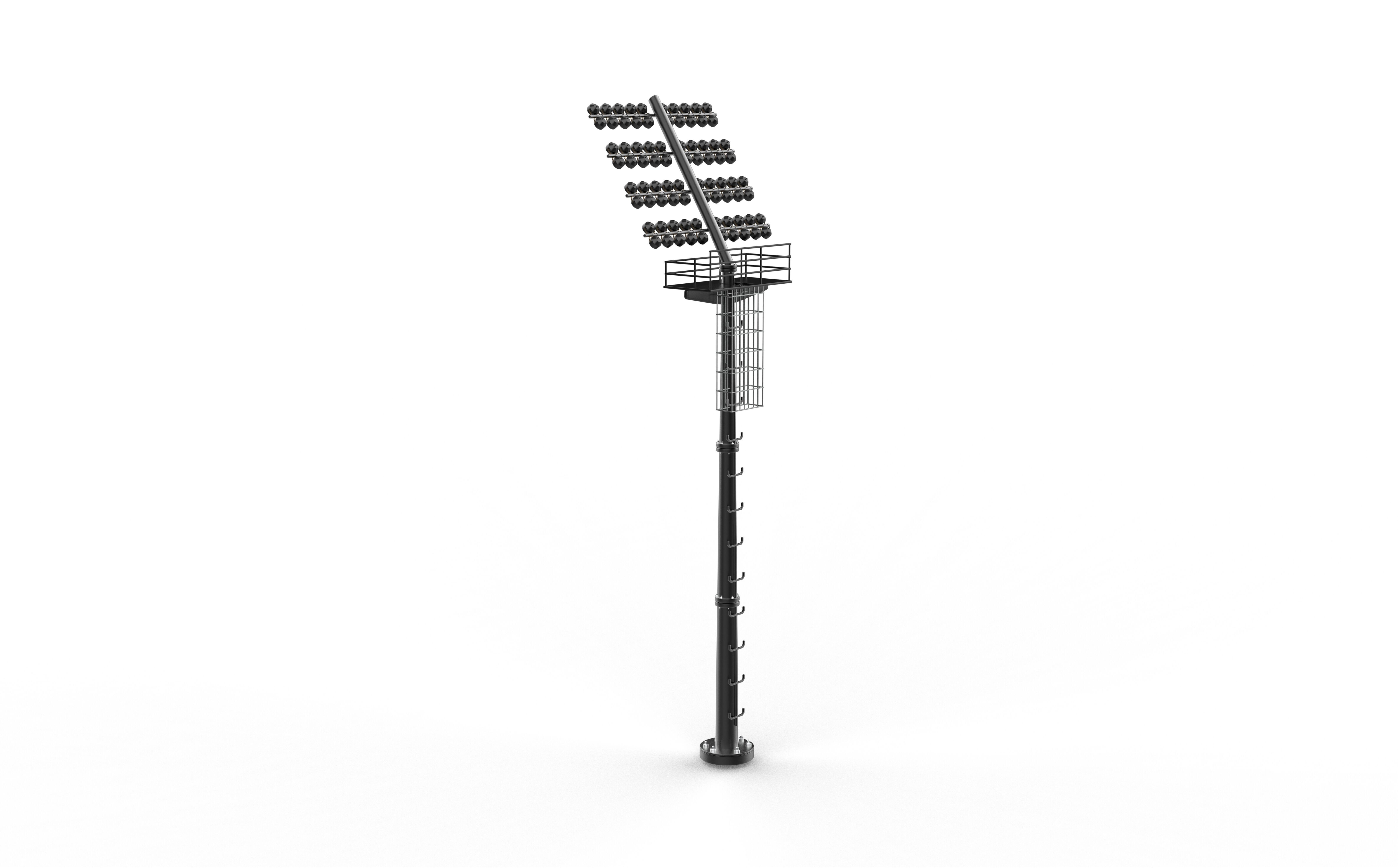 Stadium Light Tower  3D model_17