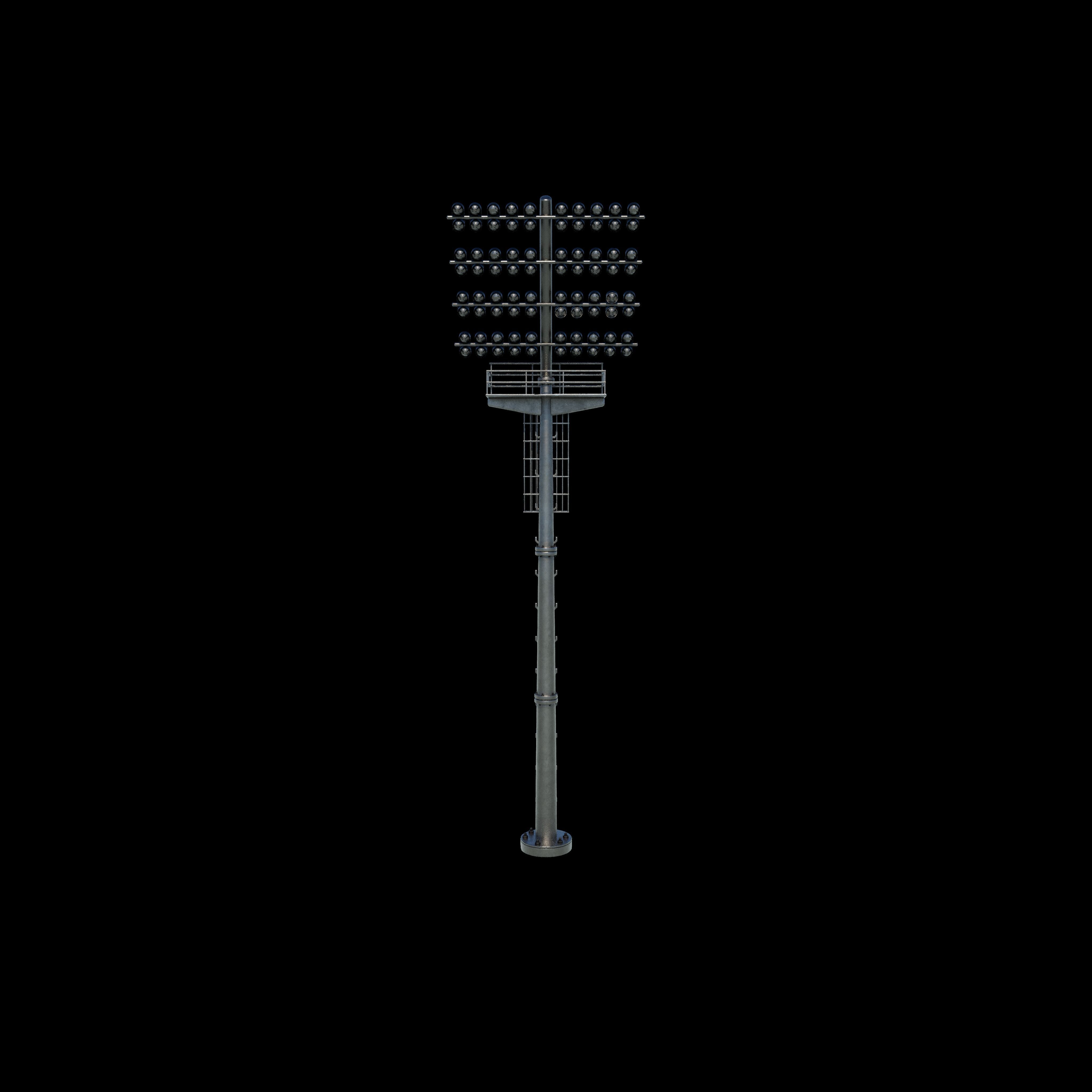 Stadium Light Tower  3D model_9