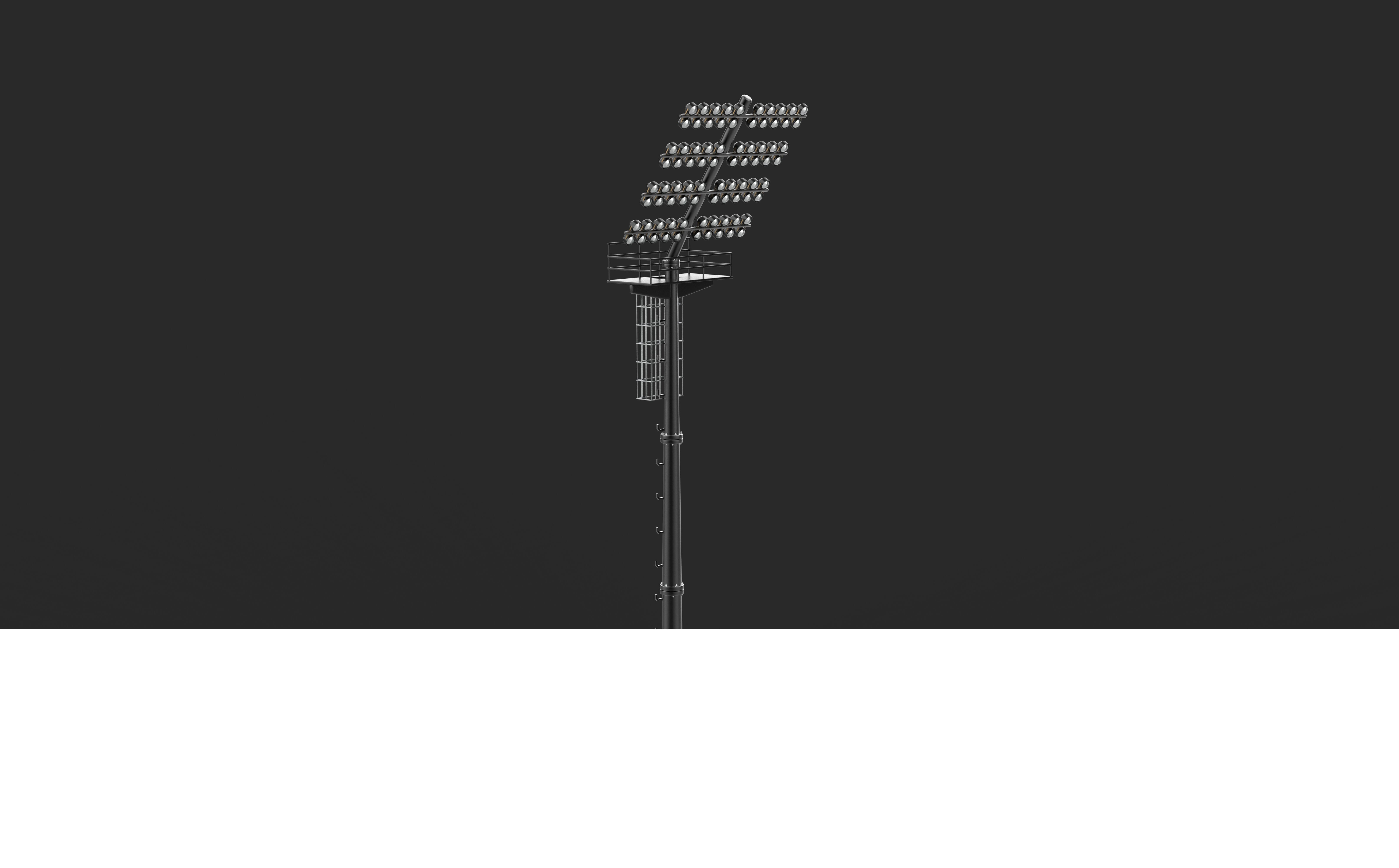 Stadium Light Tower  3D model_8