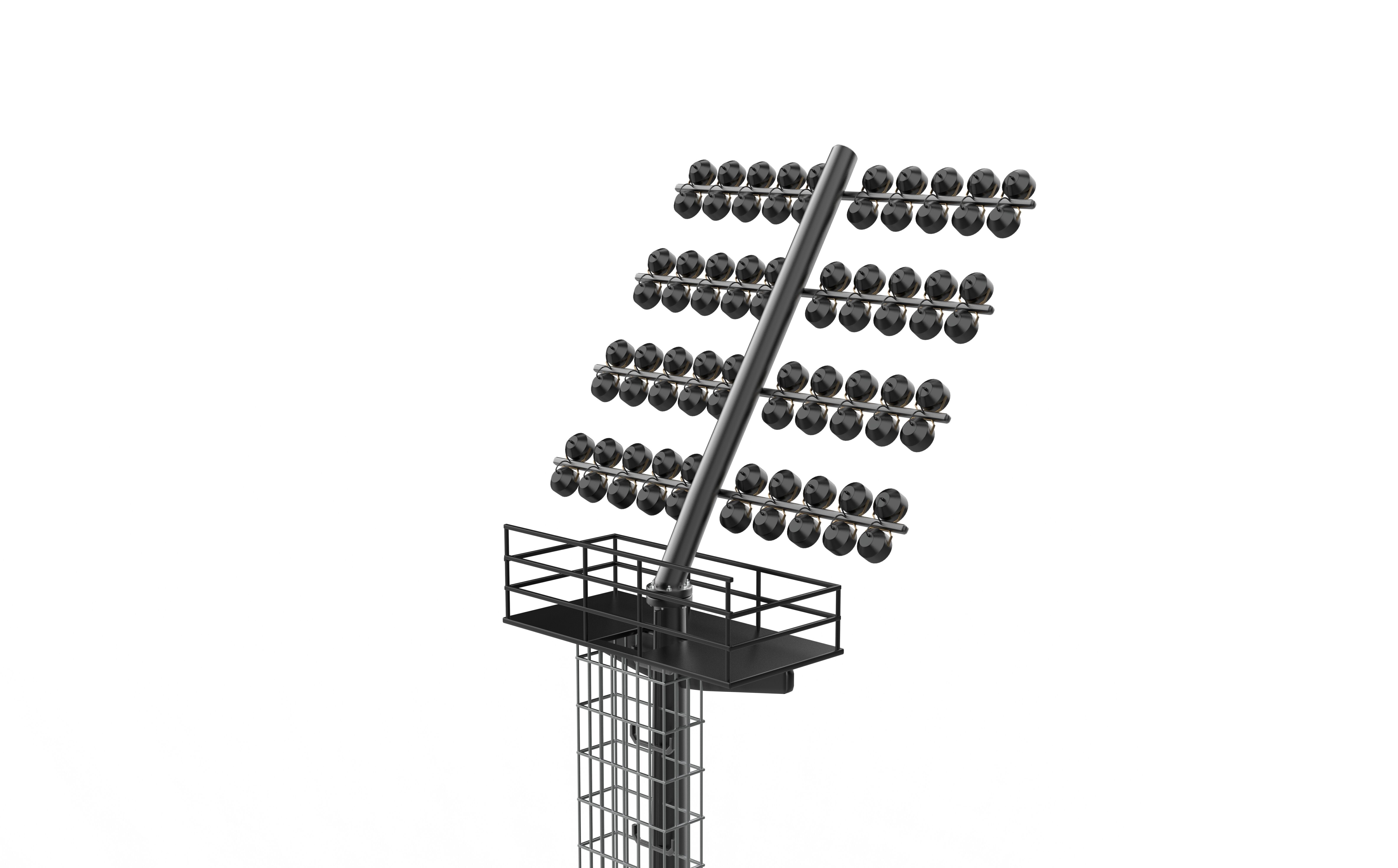 Stadium Light Tower  3D model_12